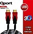 Qport  Q-HDMI1.5 1,5m HDMI KABLO,V1.4 4K,30Hz Altın Uçlu/Parazit Önleyicili