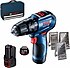 Bosch  GSB 12V-30 12 V Çift Akülü Darbeli Vidalama Makinesi + 39 Parça Vidalama Set