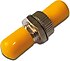 Assmann  DN-96001 ST-ST Coupler, Seramik Ferrule, Metal, Simplex, Singlemode, sarı koruma kapaklı