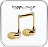Happy Plugs  Kulaklık 7728 Gold Parlak