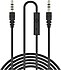 Jopus  Mikrofonlu AUX Kablosu 3.5mm 1M - Siyah
