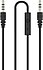 Jopus  Mikrofonlu AUX Kablosu 3.5mm 1M - Siyah