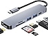 Shaza  6 in 1 USB Type-C Hdmi SD Kart USB PD Girişli Hub Port Adaptör