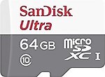 Sandisk Ultra 64GB 100MB/S Microsdxc Uhs-I Hafıza Kartı SDSQUNR-064G-GN3MN