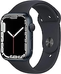 Apple Watch Series 7 GPS 45mm Gece Yarısı Alüminyum Kasa ve Spor Kordon Akıllı Saat-