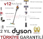 DYSON V12 Detect Slim Absolute Kablosuz Sarjli Dik Supurge (448884-01) 2 YIL DYSON TURKIYE GARANTILI