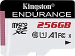 Kingston SDCE-256GB 256GB microSDXC Endurance 95R-45W C10 A1 UHS-I Card Only Hafıza Kartı 95-MB-s Okuma, 45MB-s Yazma, UHS-I, U1, V10, A1, 7-24 Full HD 1080p kayıt ve oynatma