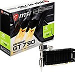 MSI NVIDIA GEFORCE GT730 N730K-2GD3H-LPV1 2 GB DDR3 64 BIT EKRAN KARTI