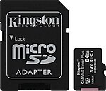 Kingston SDCS2-64GB 64GB micSDXC Canvas Select Plus 100R A1 C10 Card + ADP Hafıza Kartı