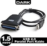 Dark  DK CB USB2XLPT  USB - Paralel Port Dönüştürücü Kablo