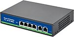 ISEE ISS-1006P 4 Port Poe+ 10-100 Mbps 2 Port 10-100 Uplink Switch 78W